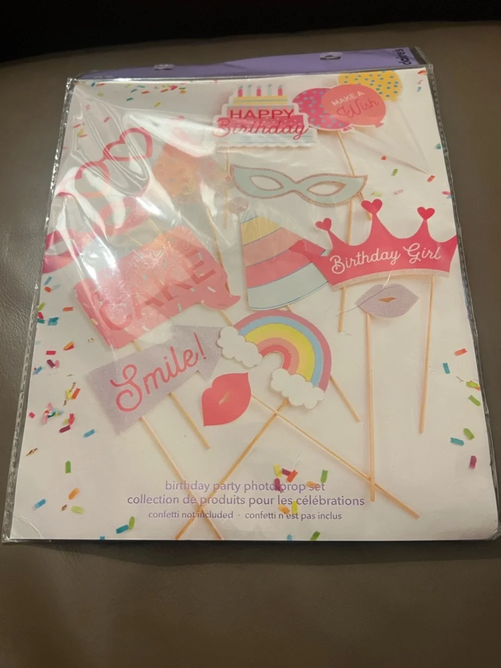 Claire's Pink and Red Birthday Photo Prop Set